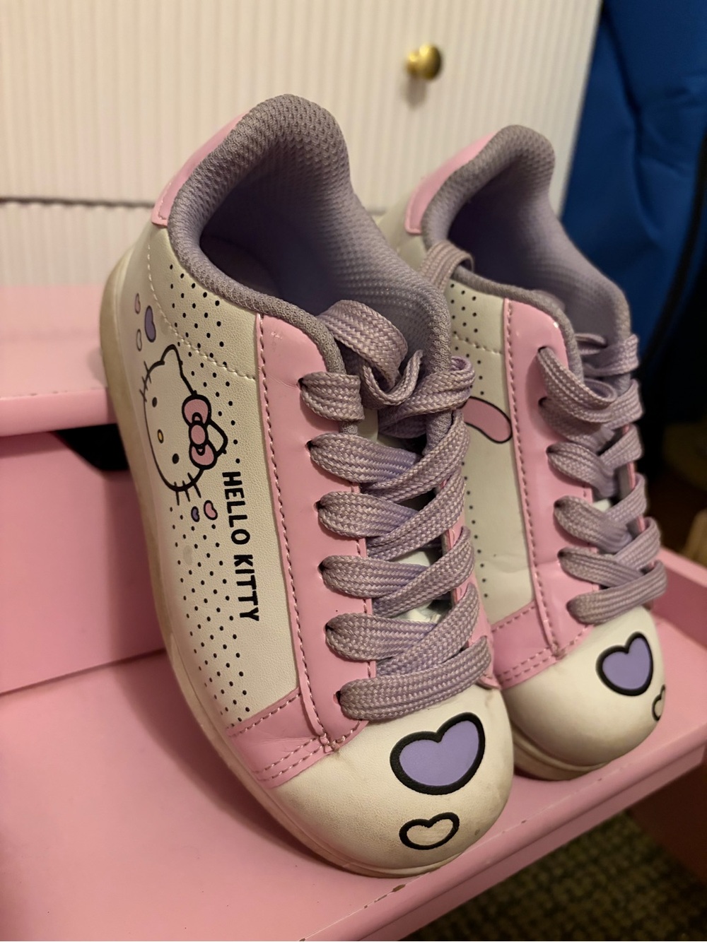 Sanrio Hello Kitty Pink, White & Lavender Kids Sneakers